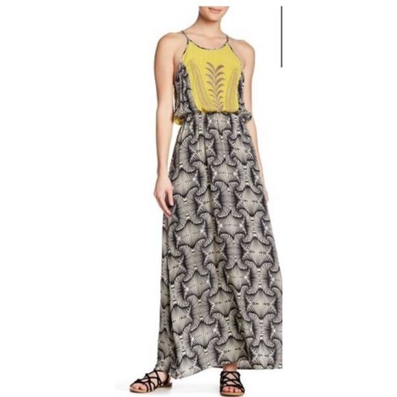JOHNNY WAS EMBROIDERED MAXI DRESS - Picture 1 of 6